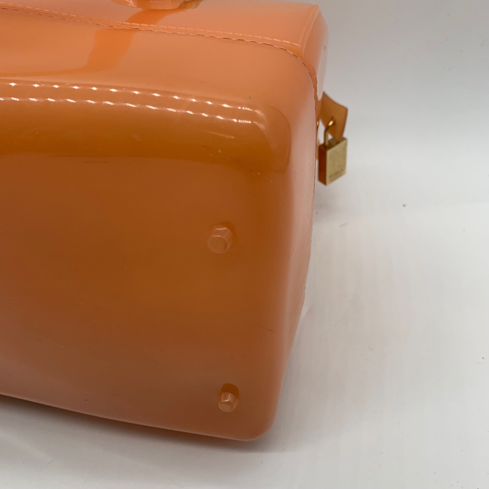 Furla PVC Bright Orange Candy Bag