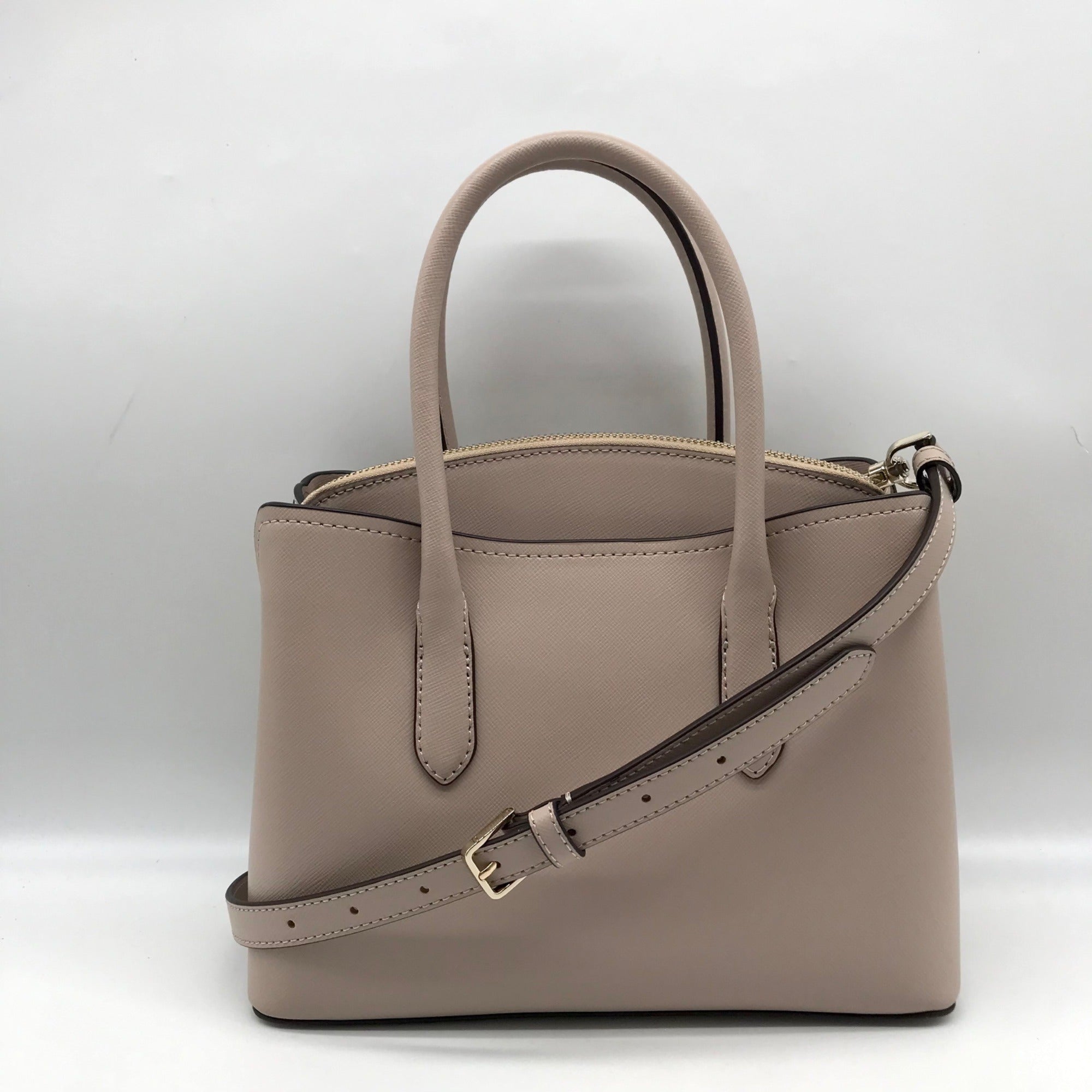 Kate Spade Warm Beige Saffiano Leather Medium Rory Satchel