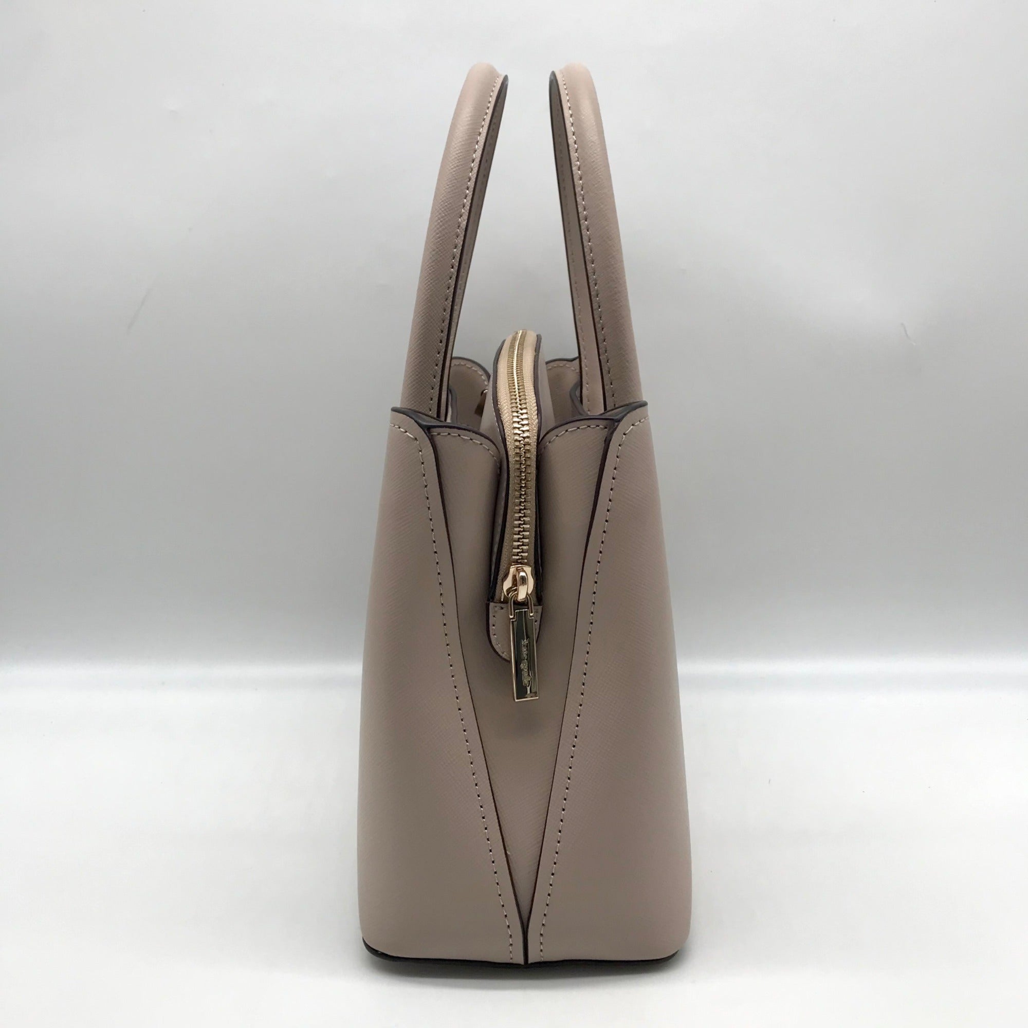 Kate Spade Warm Beige Saffiano Leather Medium Rory Satchel