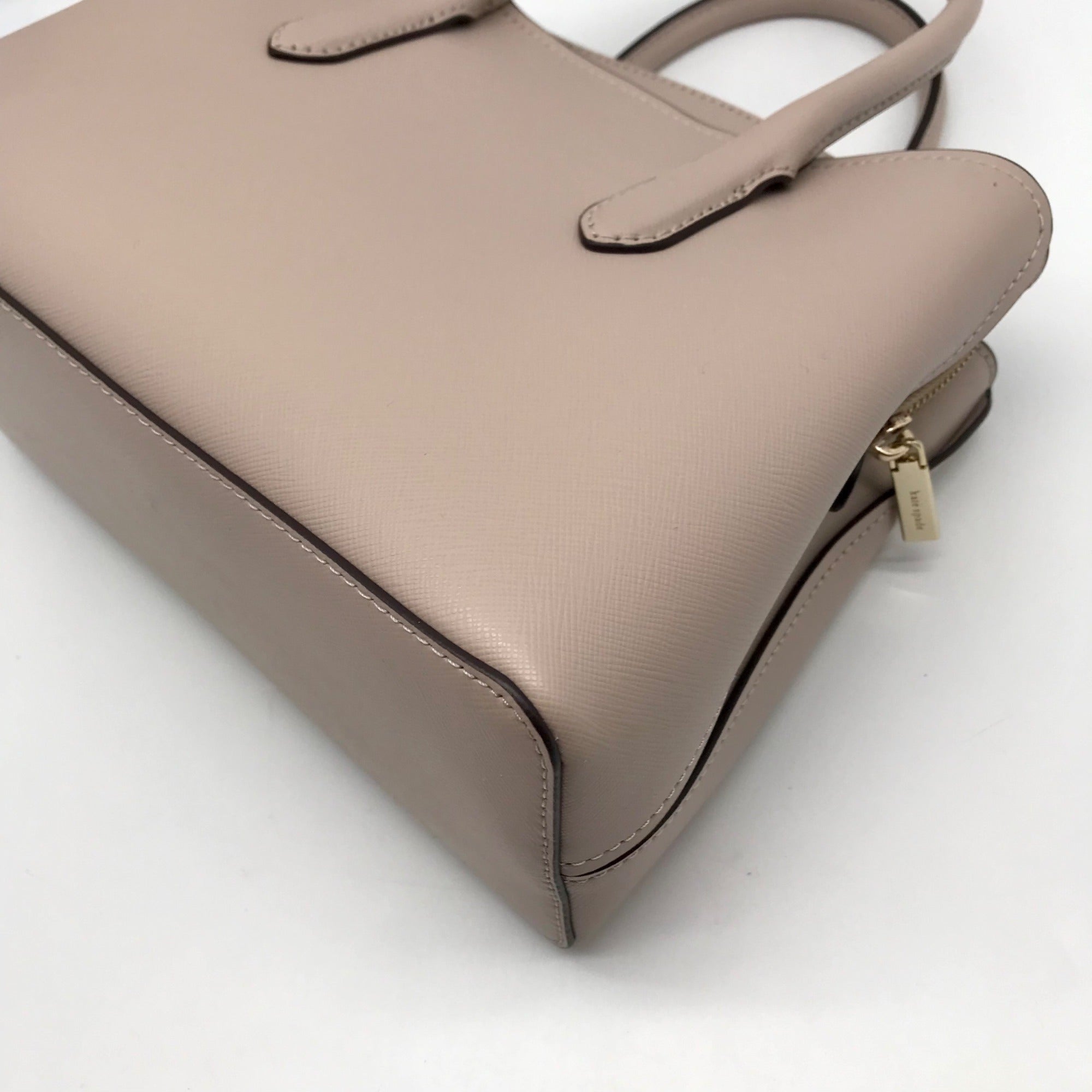 Kate Spade Warm Beige Saffiano Leather Medium Rory Satchel