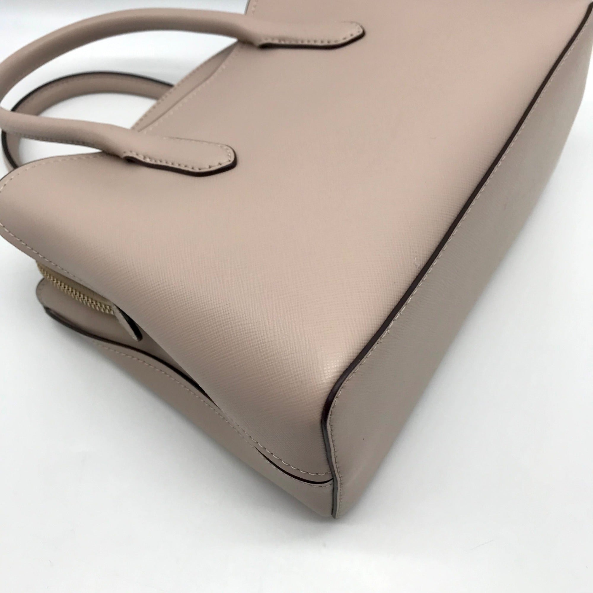 Kate Spade Warm Beige Saffiano Leather Medium Rory Satchel