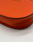 Michael Kors Orange Saffiano Leather Jet Set Poppy Travel Crossbody Bag
