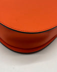 Michael Kors Orange Saffiano Leather Jet Set Poppy Travel Crossbody Bag