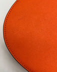 Michael Kors Orange Saffiano Leather Jet Set Poppy Travel Crossbody Bag