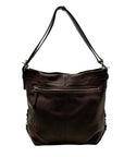 Coach 2-Way Brown Pebbled Leather Duffle Shoulder Bag (F15064)