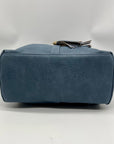 Miztique Blue Vegan Leather Diana Flip Over Backpack