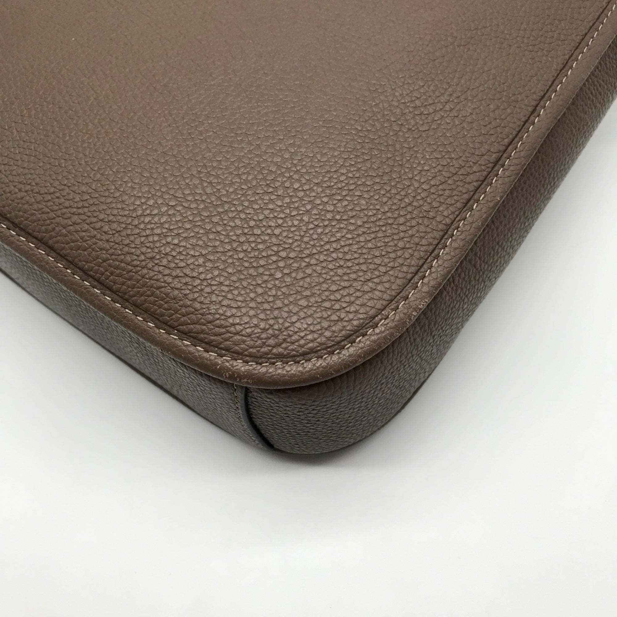 Coach Dark Stone Pebbled Leather Chaise Crossbody
