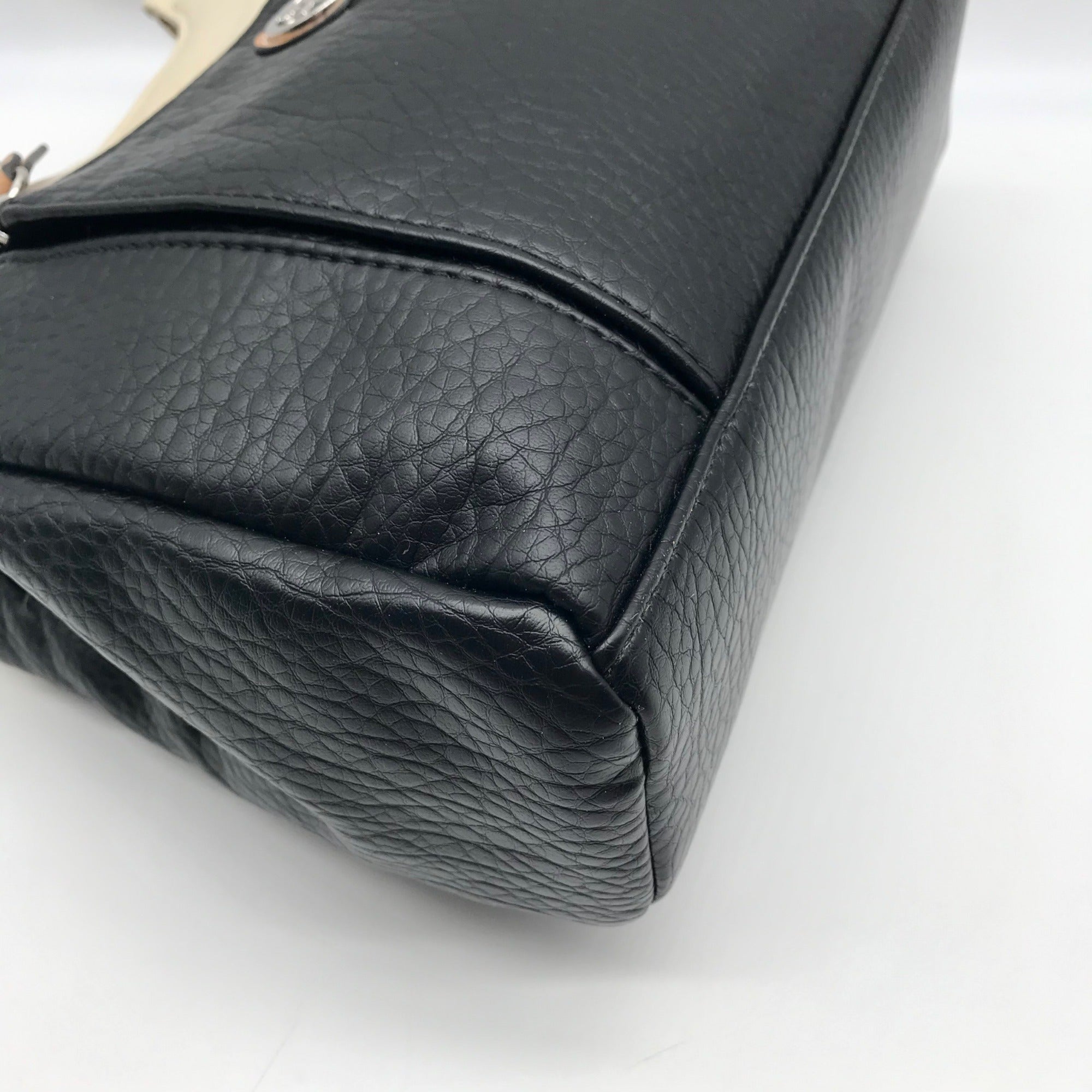 Giani Bernini Black Colorblock Pebbled 4 Poster Tote Bag