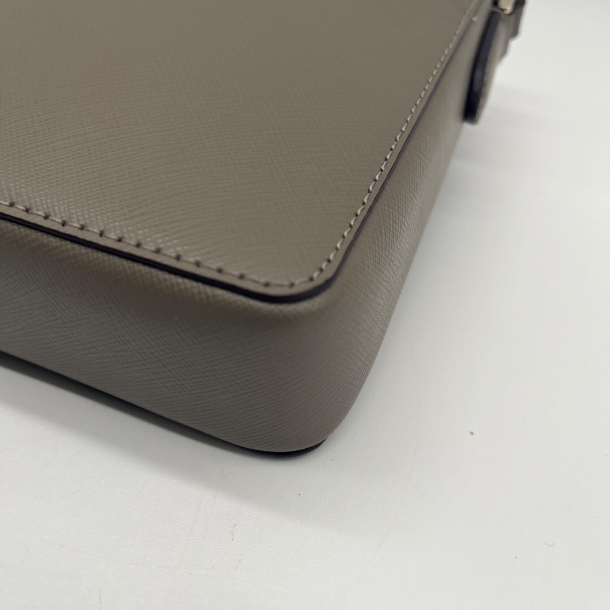 Kate Spade Grey Saffiano Leather Rory Small Convertible Crossbody Bag