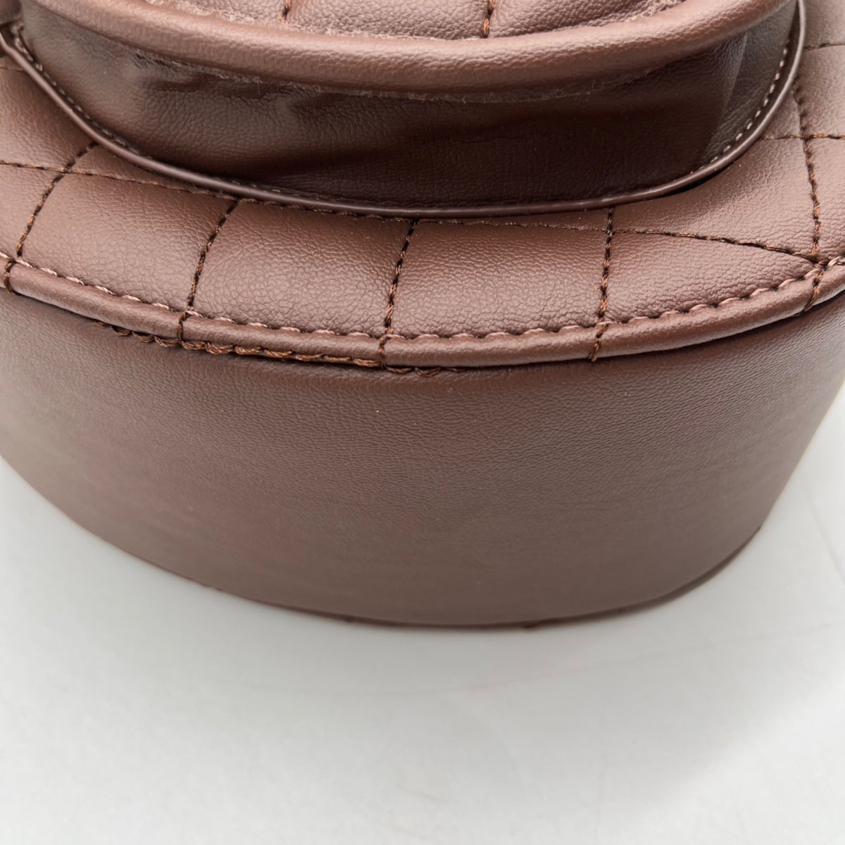 Valentino Orlandi Brown Faux Leather Heart Crossbody bag