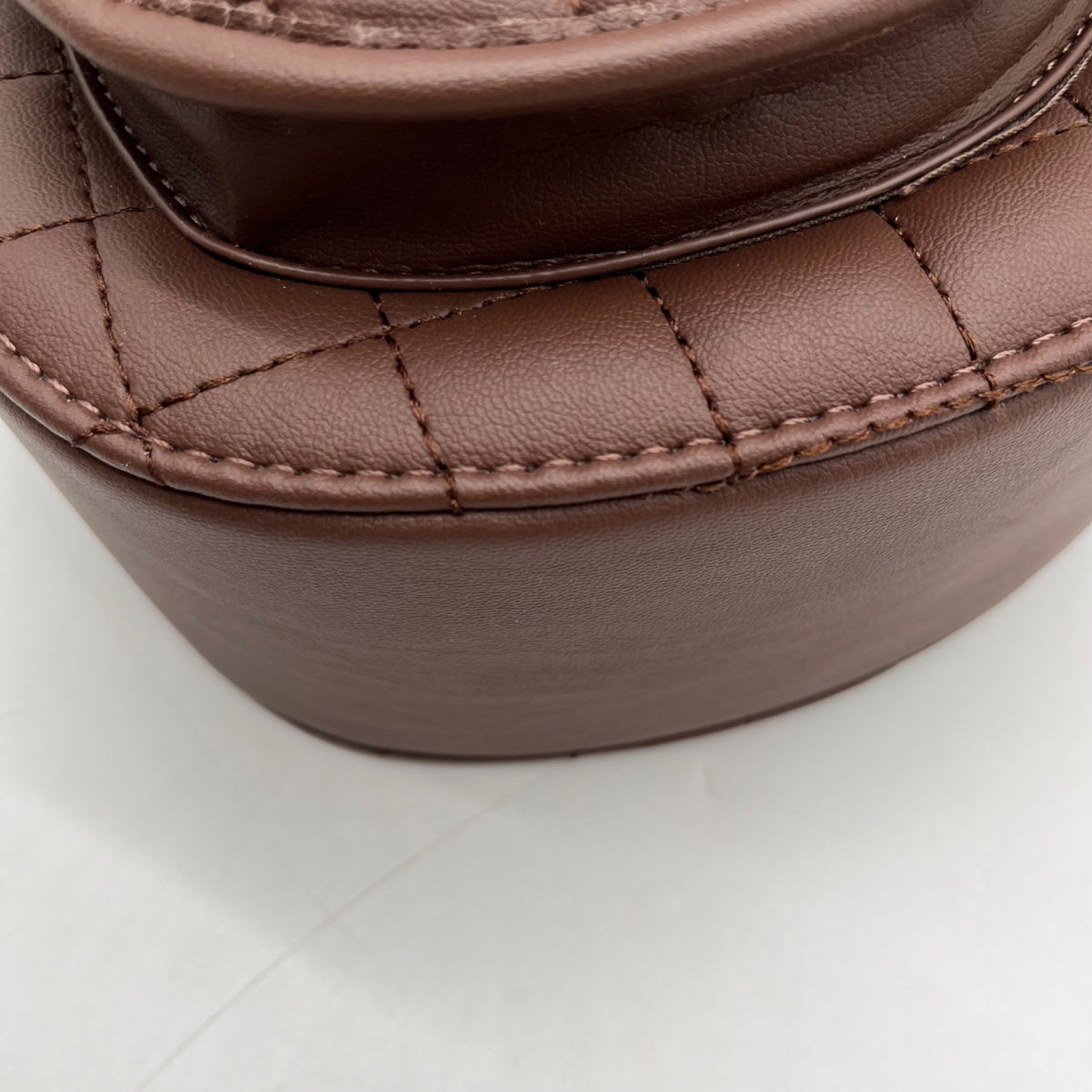 Valentino Orlandi Brown Faux Leather Heart Crossbody bag