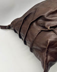 Brown Leather Hobo Shoulder Bag