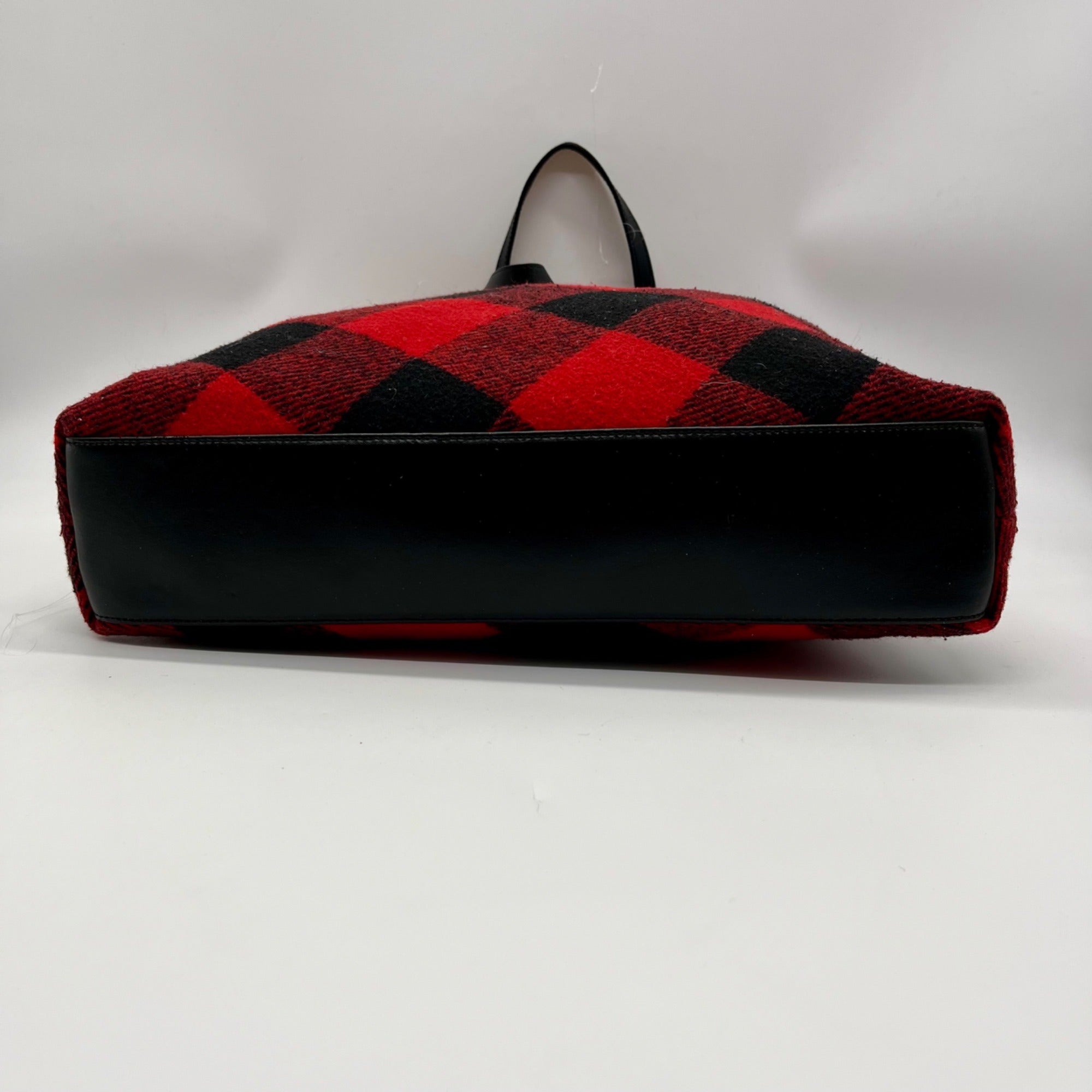 Talbots Plaid Fabric Buffalo Tote