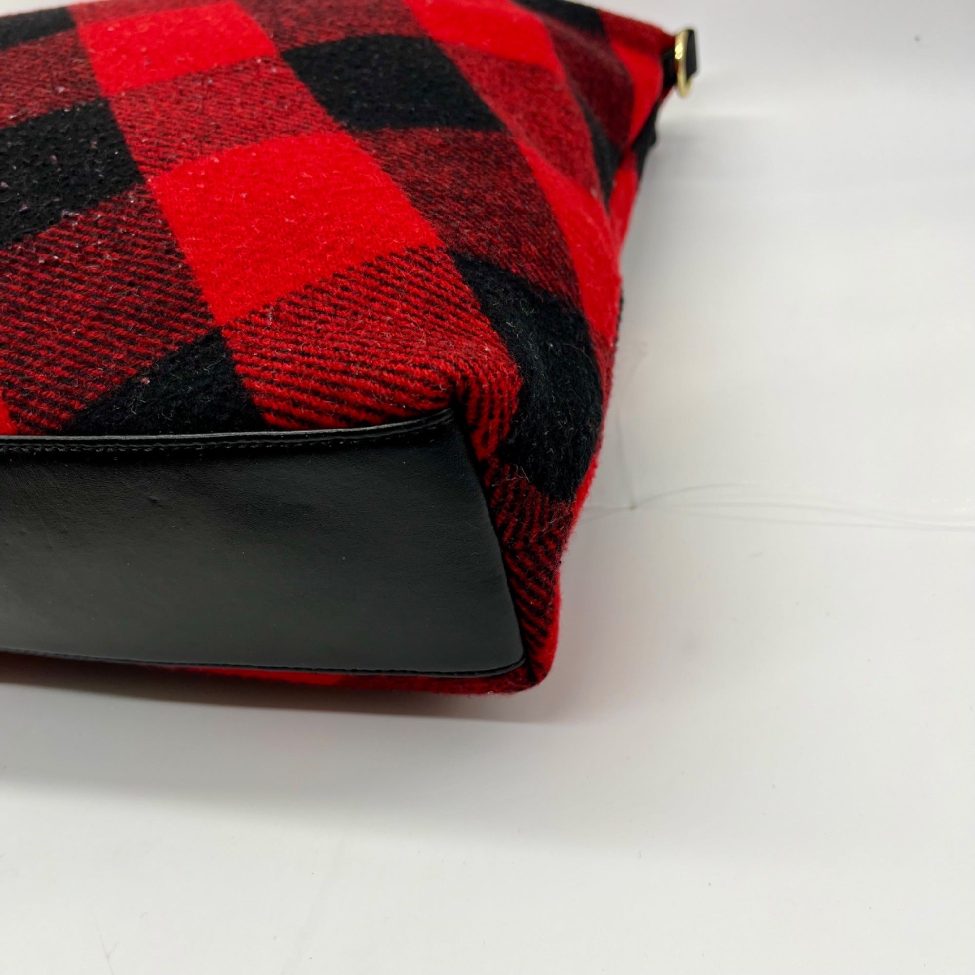 Talbots Plaid Fabric Buffalo Tote