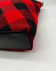 Talbots Plaid Fabric Buffalo Tote