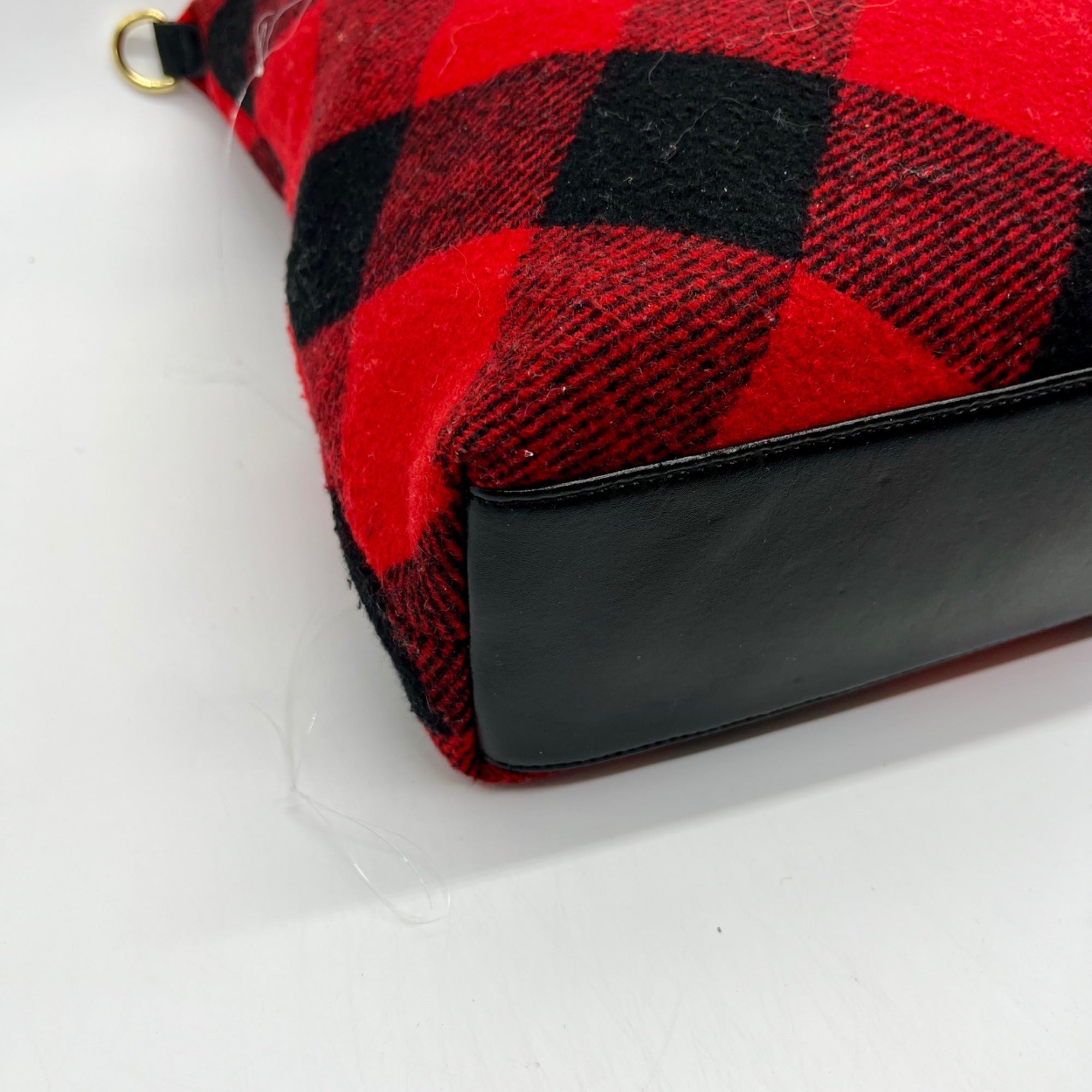 Talbots Plaid Fabric Buffalo Tote