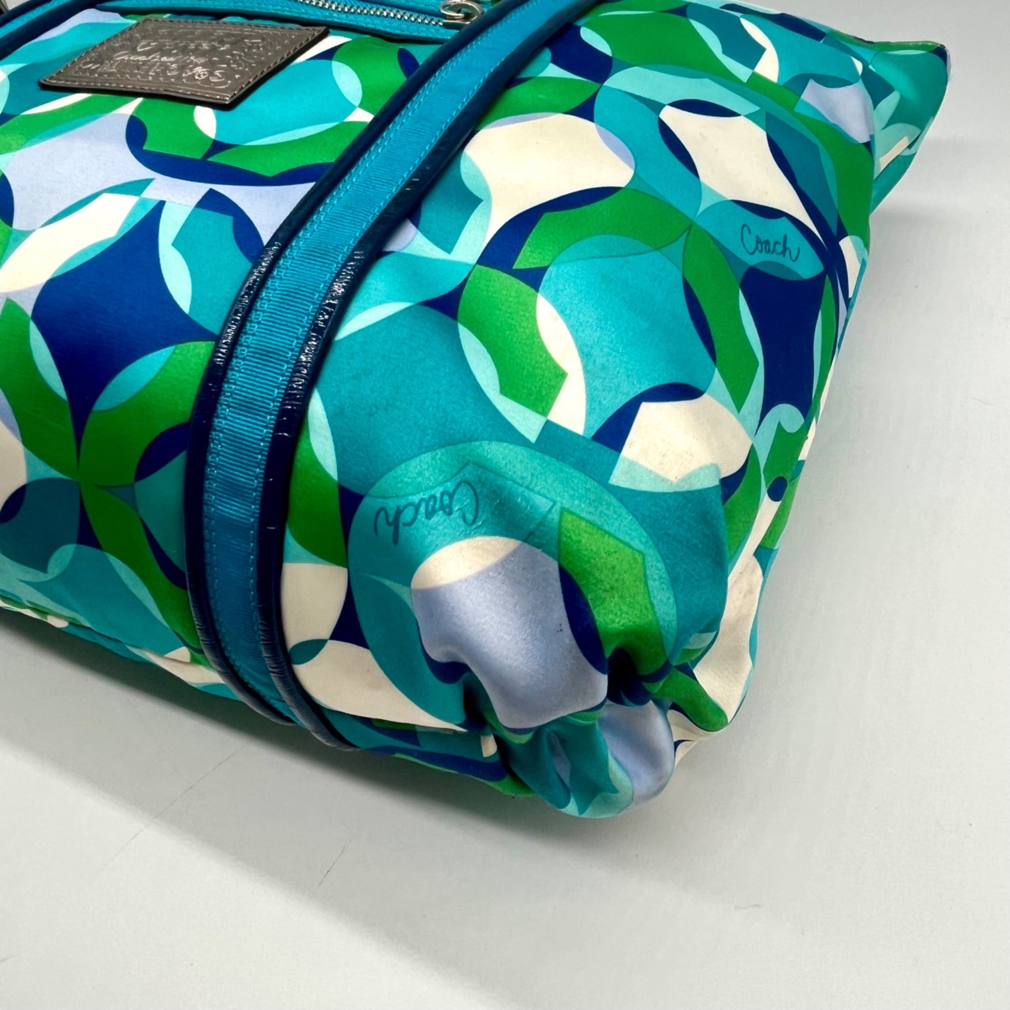 Coach Poppy OP Art Kaleidoscope Glam Tote Bag 14747