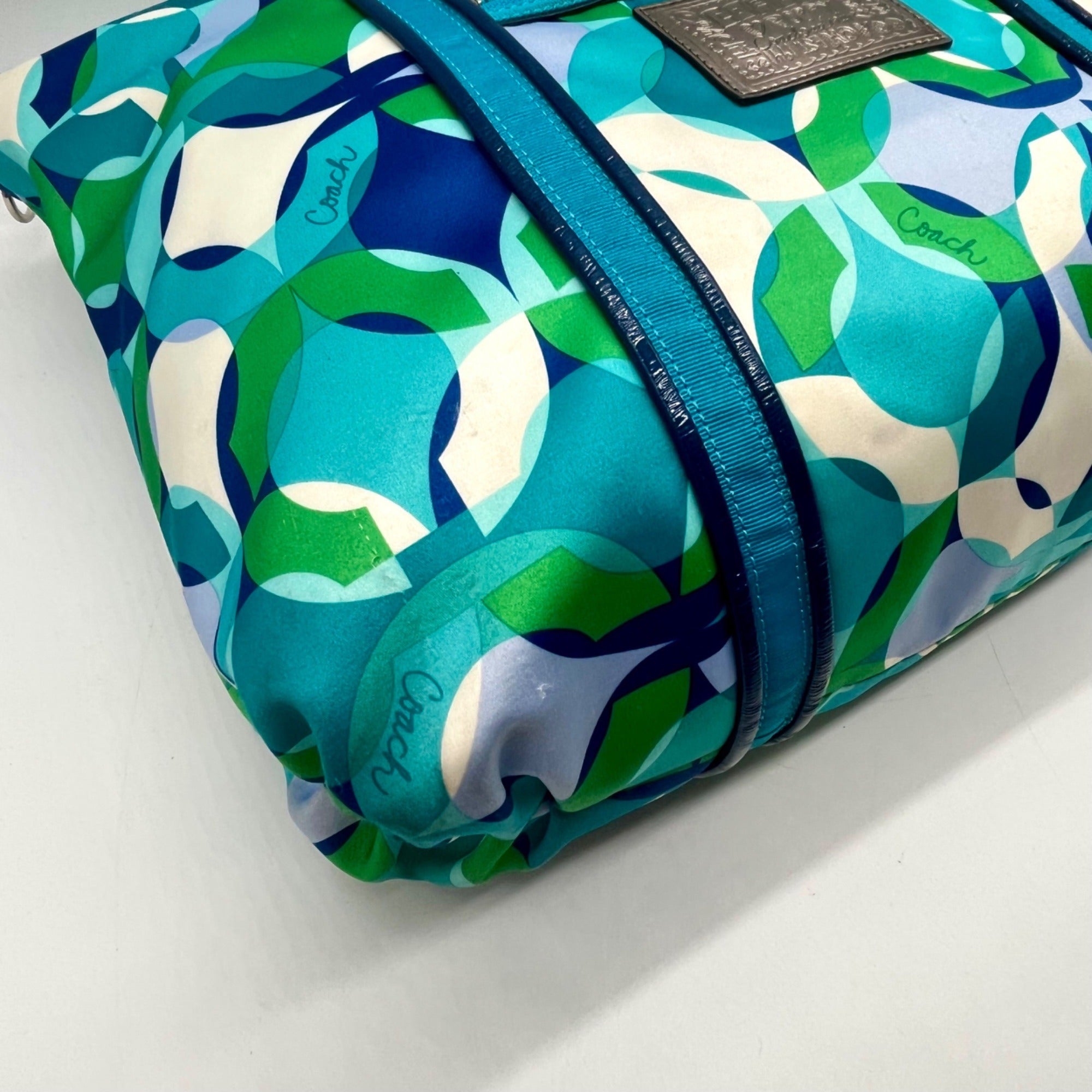 Coach Poppy OP Art Kaleidoscope Glam Tote Bag 14747