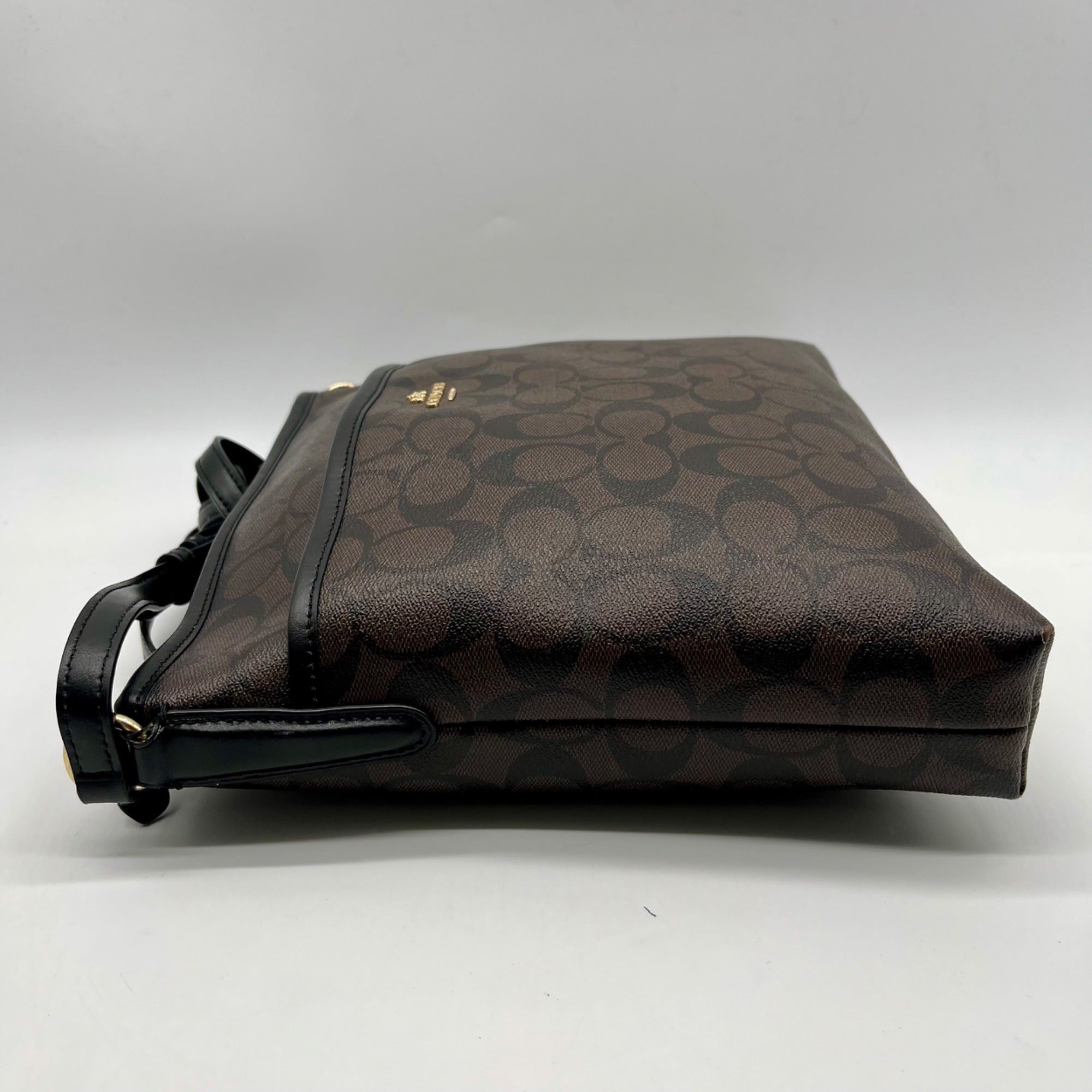 Coach Brown Signature Canvas File Crossbody Bag F58267