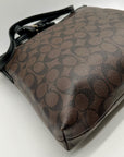 Coach Brown Signature Canvas File Crossbody Bag F58267