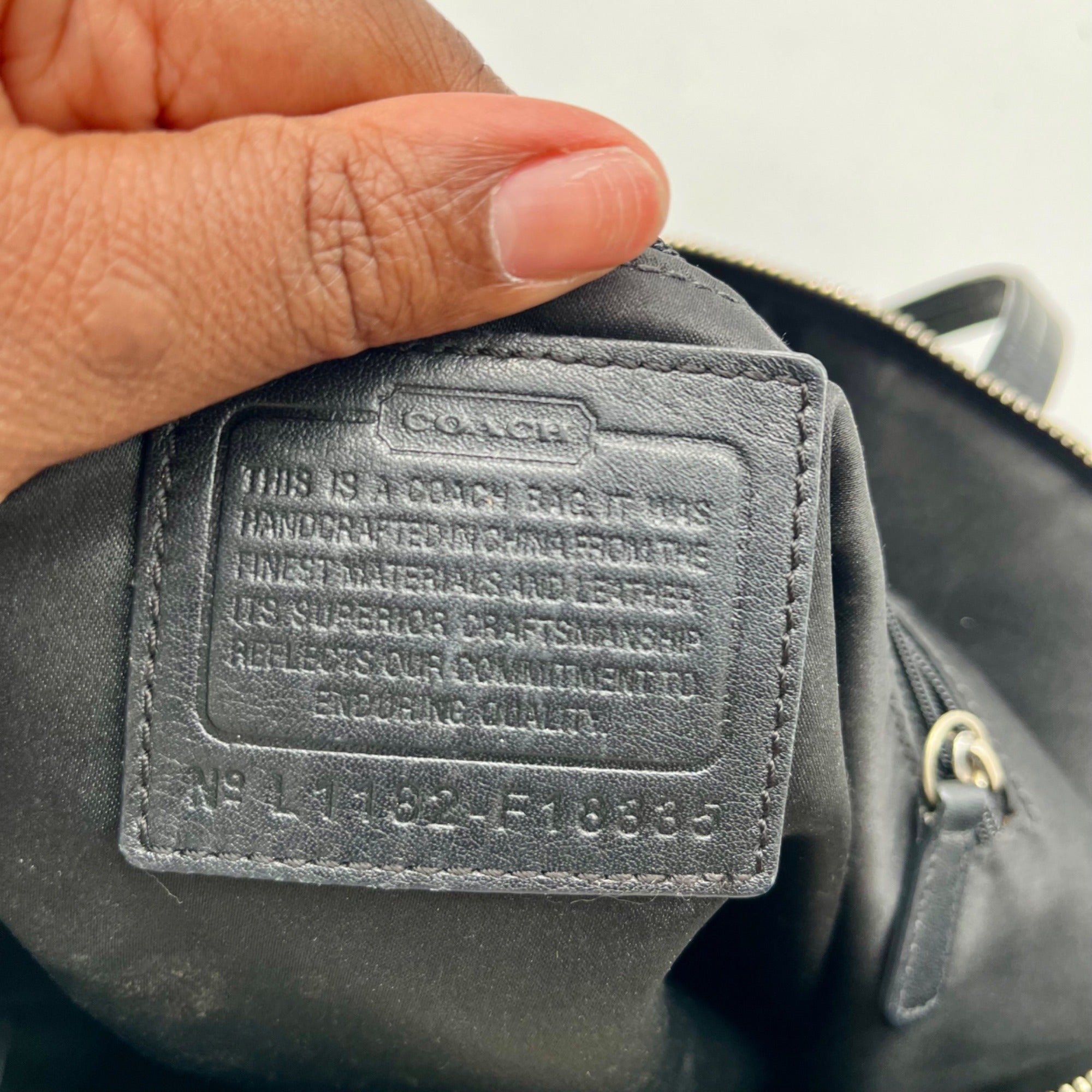 Coach Black Signature Canvas Tote Bag F18335