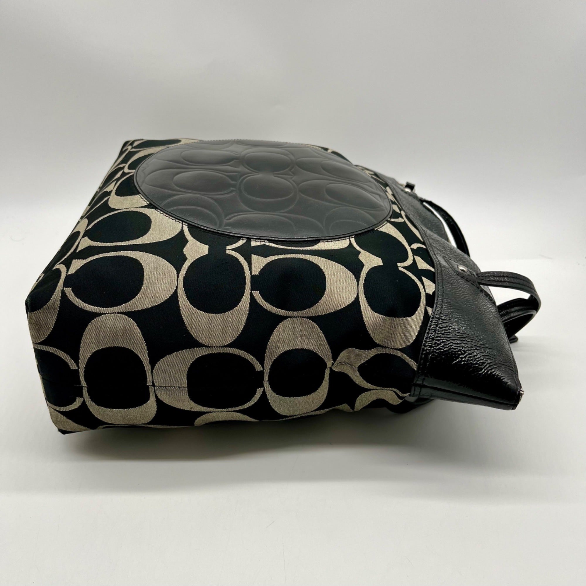 Coach Black Signature Canvas Tote Bag F18335