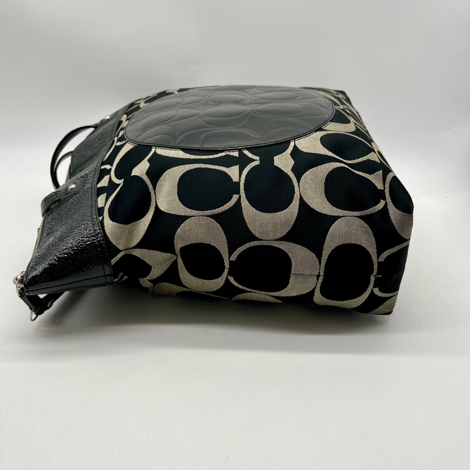 Coach Black Signature Canvas Tote Bag F18335