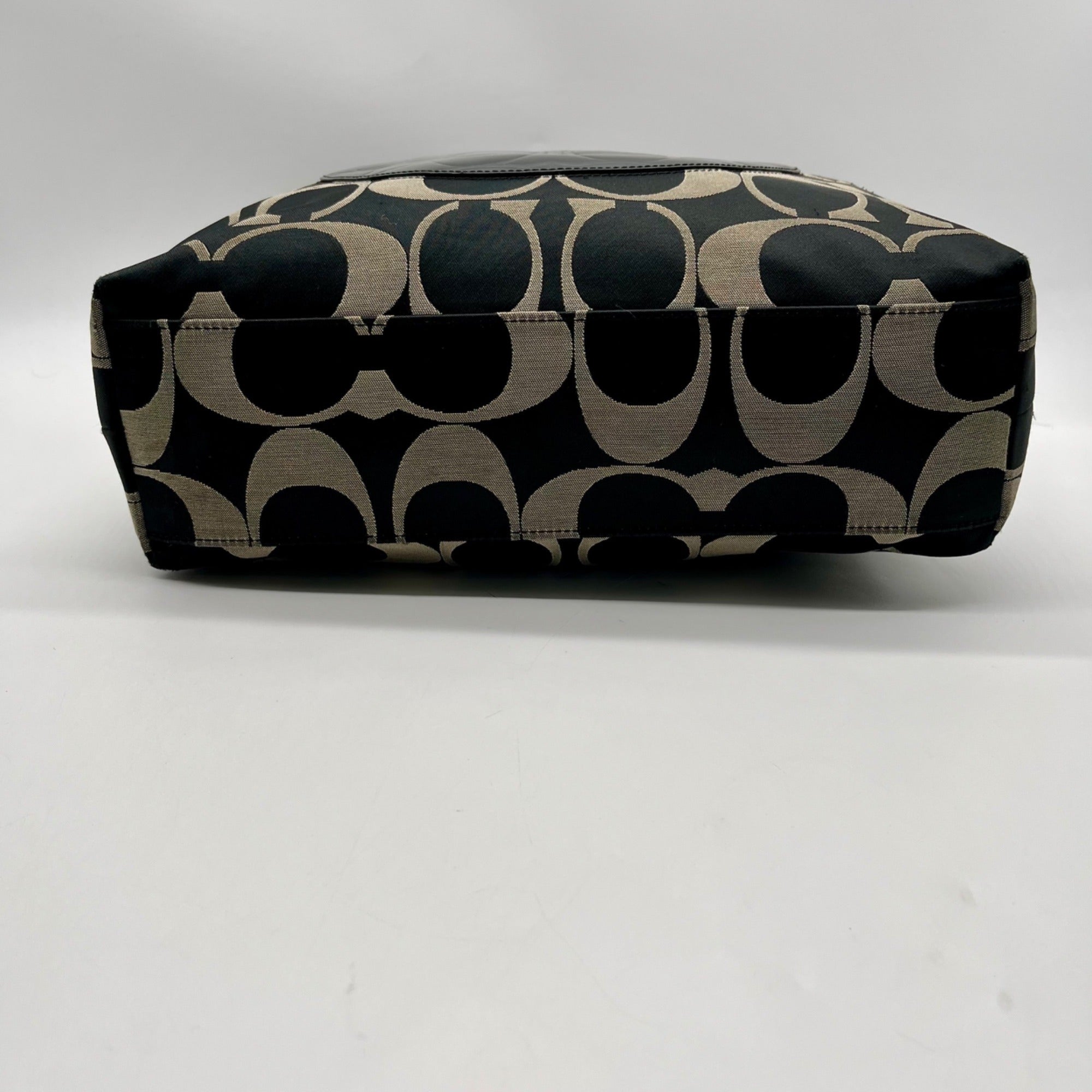 Coach Black Signature Canvas Tote Bag F18335