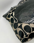 Coach Black Signature Canvas Tote Bag F18335