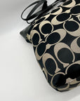 Coach Black Signature Canvas Tote Bag F18335