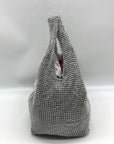 I.N.C. International Concepts Silver Mesh Crystal Hobo Bag
