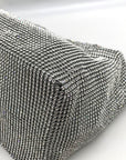 I.N.C. International Concepts Silver Mesh Crystal Hobo Bag