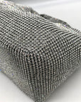 I.N.C. International Concepts Silver Mesh Crystal Hobo Bag