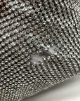 I.N.C. International Concepts Silver Mesh Crystal Hobo Bag