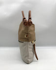 Pietro Alessandro Tan and Beige Leather Shoulder Bag