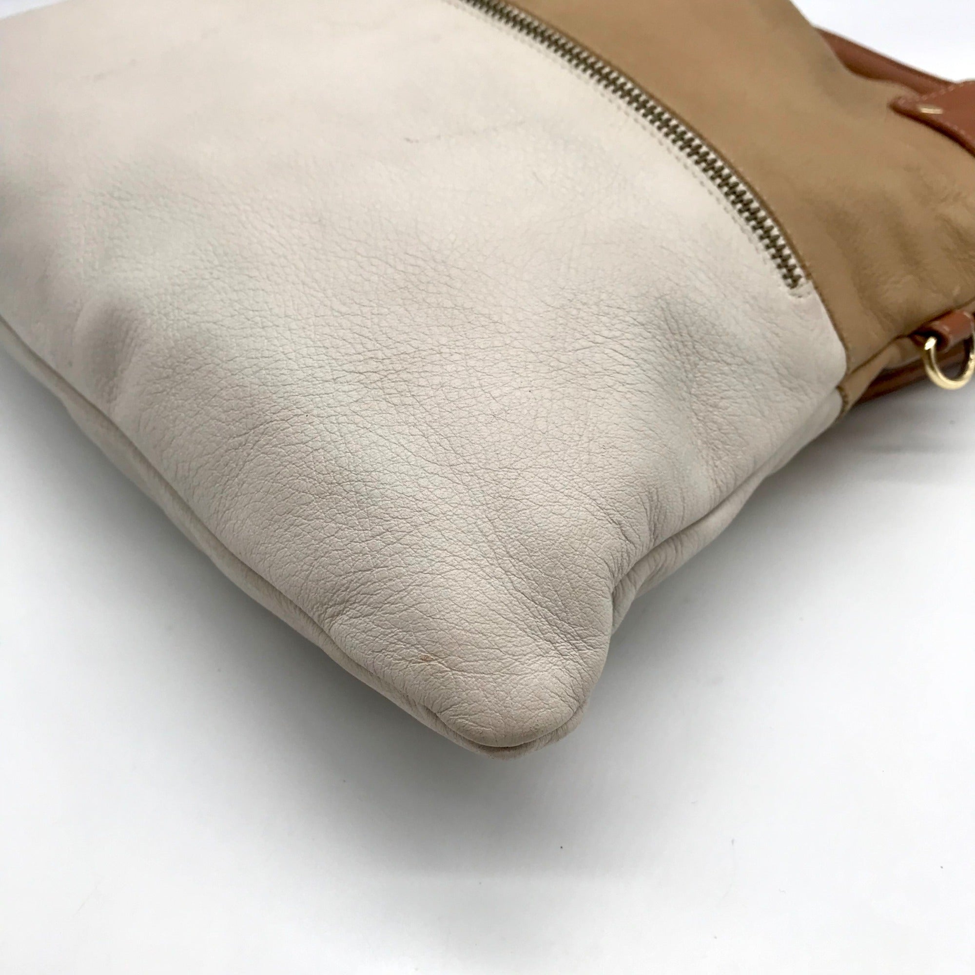 Pietro Alessandro Tan and Beige Leather Shoulder Bag