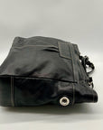 Black Coach Soho Pleated Leather Large Tote Bag F14673