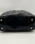 Black Coach Soho Pleated Leather Large Tote Bag F14673