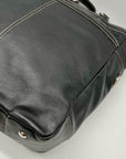 Black Coach Soho Pleated Leather Large Tote Bag F14673