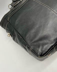 Black Coach Soho Pleated Leather Large Tote Bag F14673