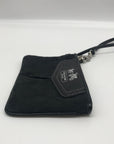 Coach Black Sateen & Leather Signature Wristlet