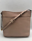 Michael Kors Pale Pink Pebbled Leather Crossbody Bag
