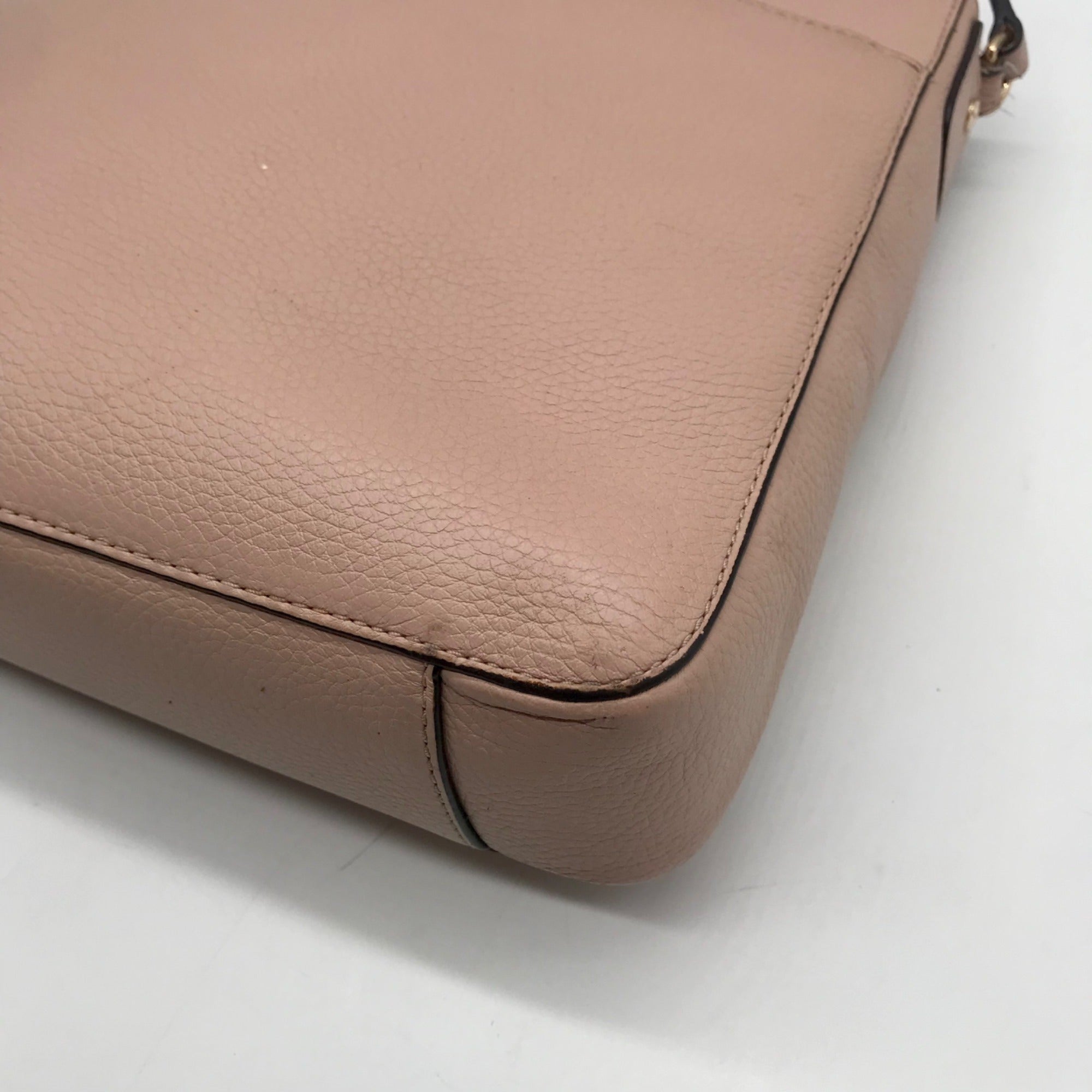 Michael Kors Pale Pink Pebbled Leather Crossbody Bag