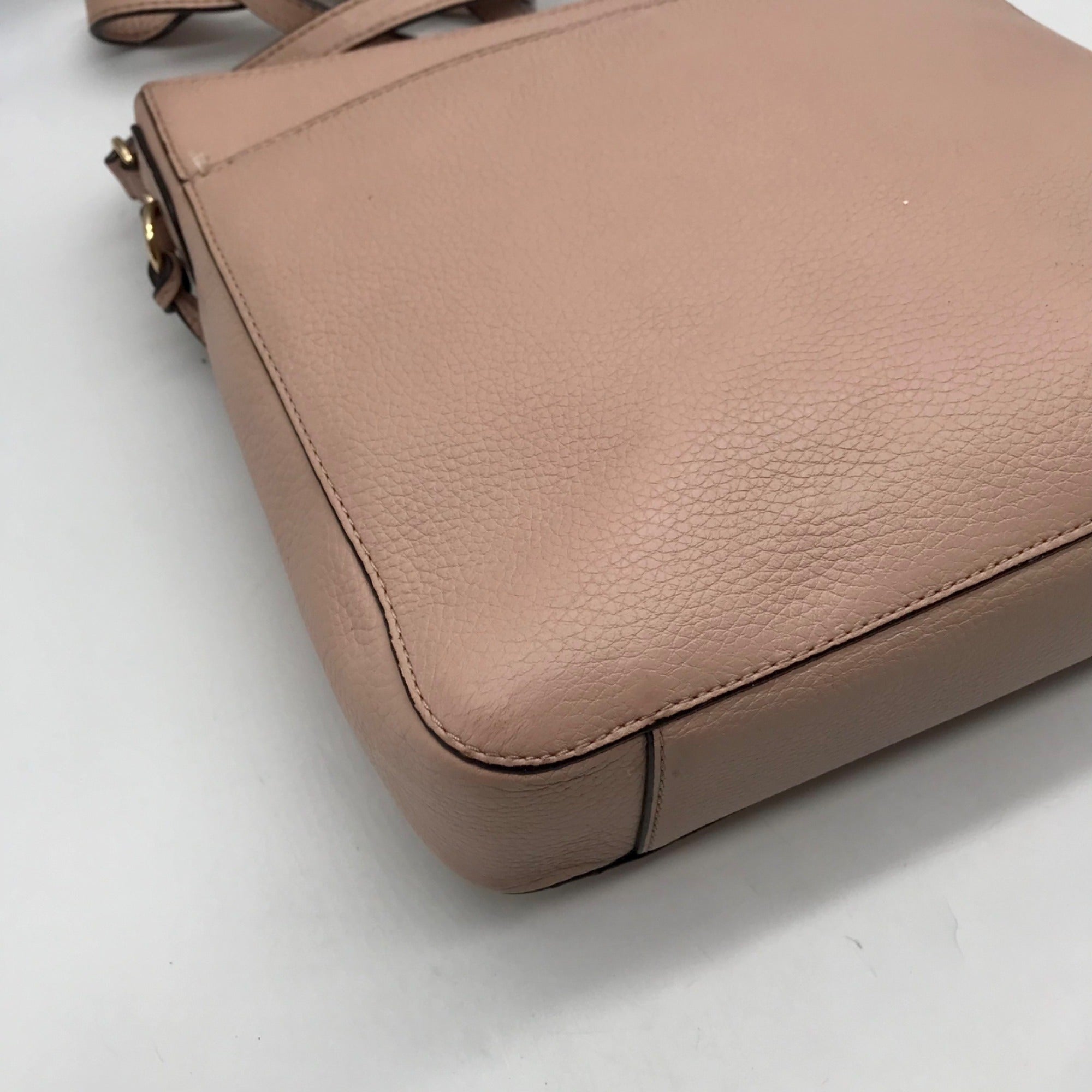 Michael Kors Pale Pink Pebbled Leather Crossbody Bag