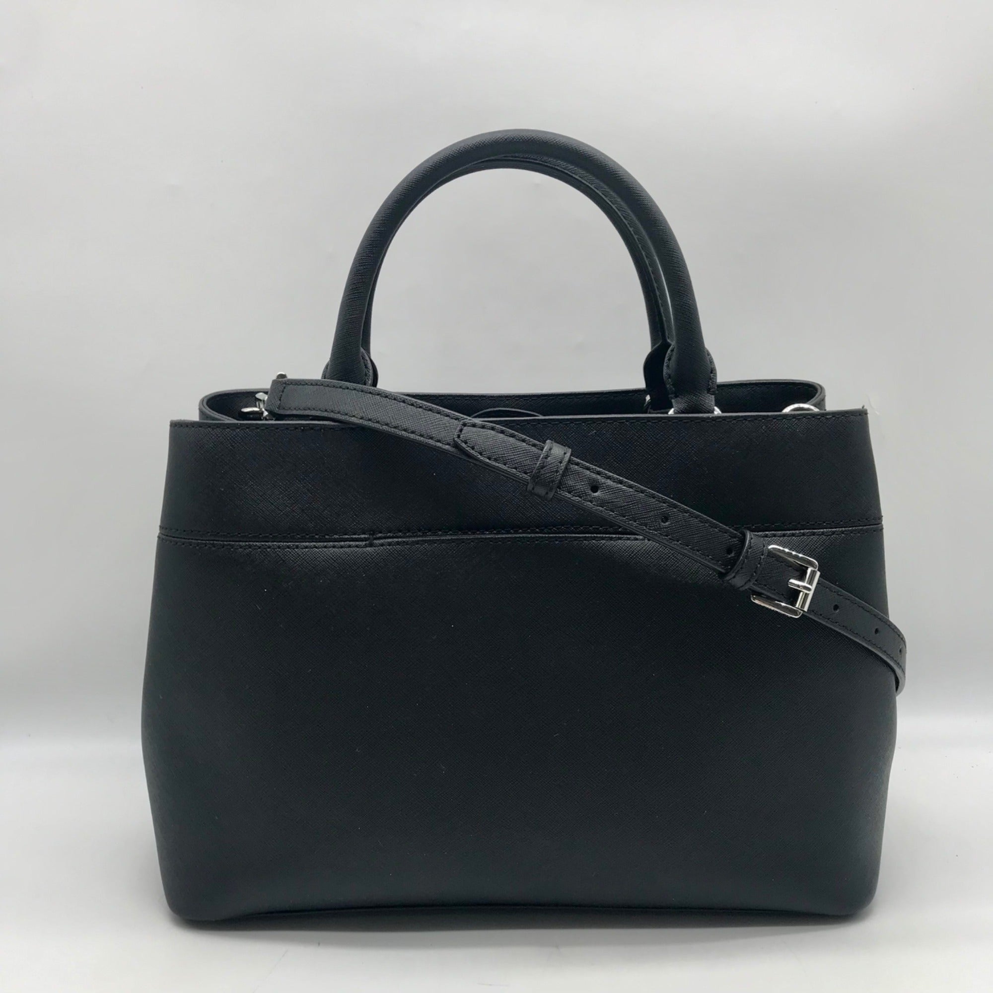 Michael Kors Black Saffiano Leather Hailee Satchel bag