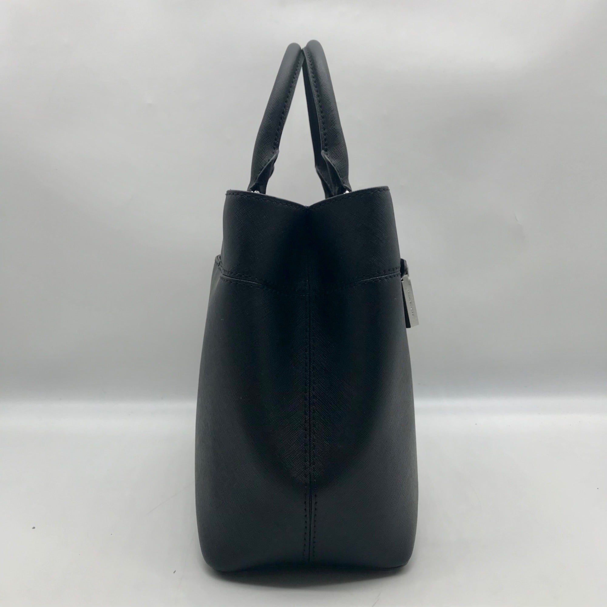 Michael Kors Black Saffiano Leather Hailee Satchel bag