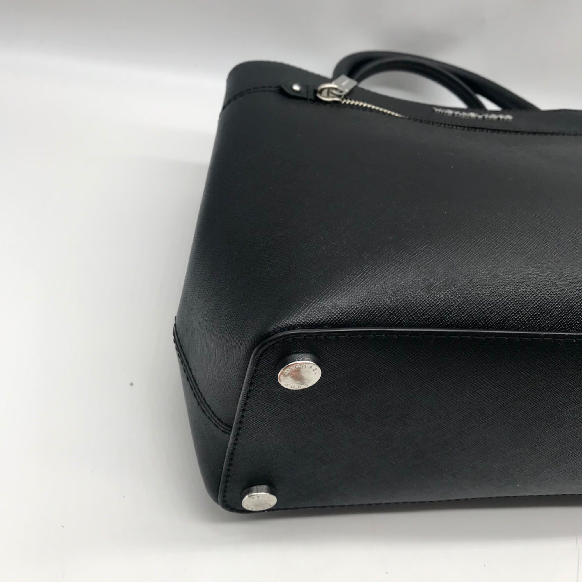 Michael Kors Black Saffiano Leather Hailee Satchel bag