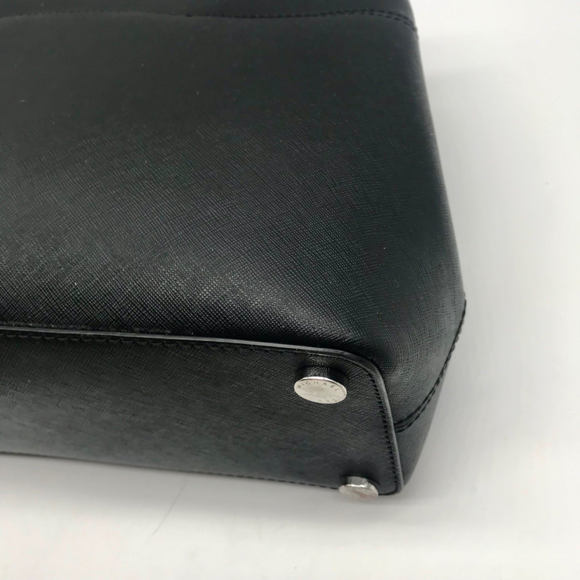 Michael Kors Black Saffiano Leather Hailee Satchel bag