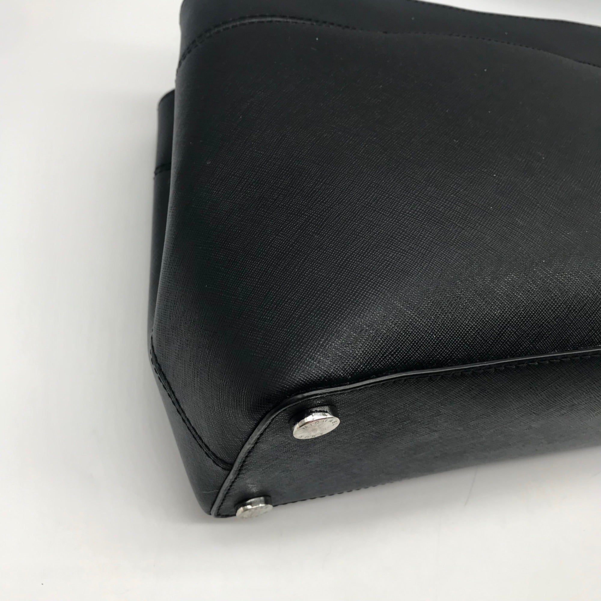 Michael Kors Black Saffiano Leather Hailee Satchel bag