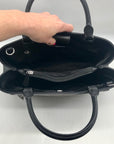 Michael Kors Black Saffiano Leather Hailee Satchel bag